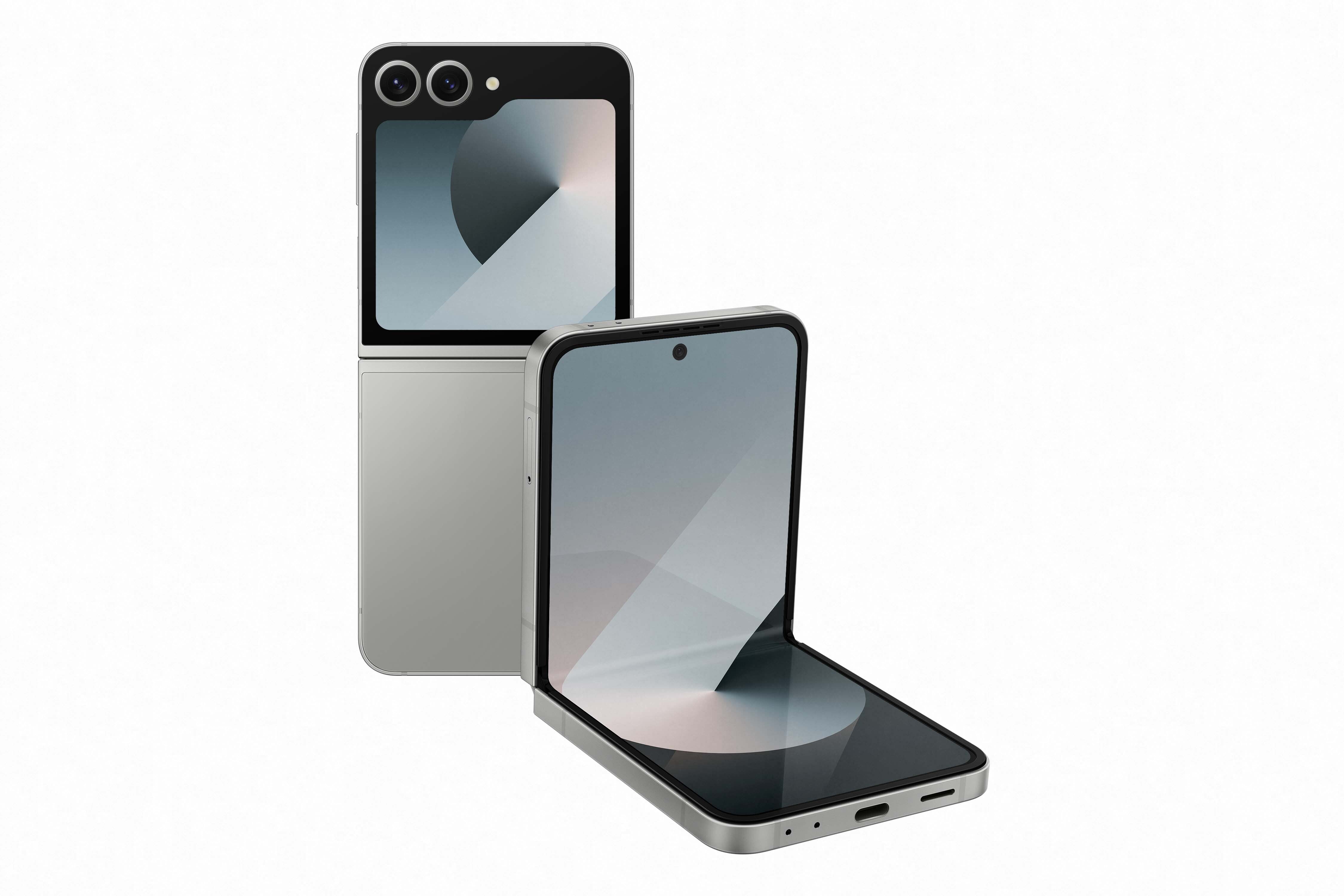 Flip 6 Silver Shadow. | Image Source - Samsung - Galaxy Z Flip 6 colors: all the official shades