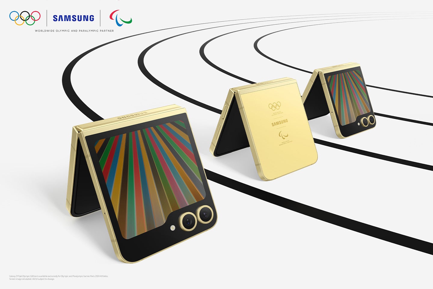 The Galaxy Z Flip 6 Olympic Edition. | Image Source - Samsung - Galaxy Z Flip 6 Olympic Edition: a foldable made for Olympic athletes!