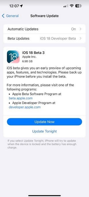 Apple Releases iOS 18 Public Beta 1. | Image Source: PhoneArena - iOS 18 Photos App Will Restore Lost and Corrupted Photos; Apple Releases iOS 18 Public Beta 1.