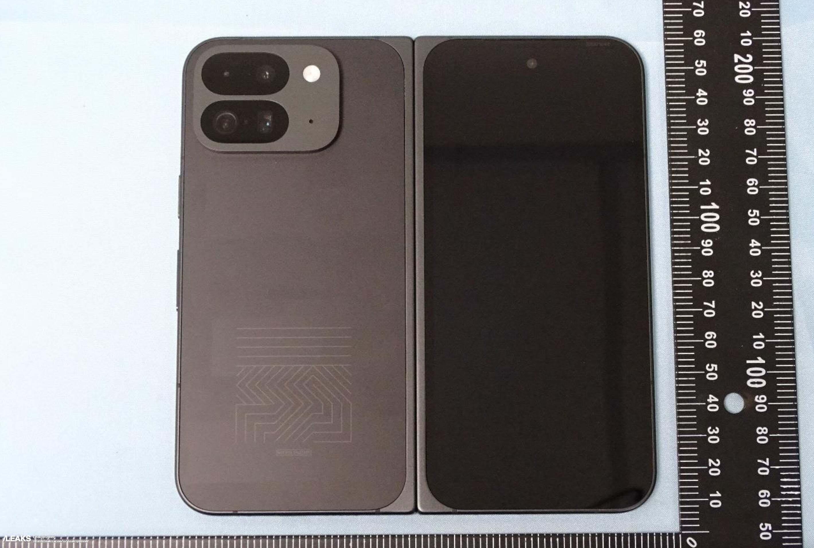 The leaked prototype of the Pixel 9 Pro Fold from the back. | Image Source - Android Authority - Pixel 9 series get new designs and I'm here for it