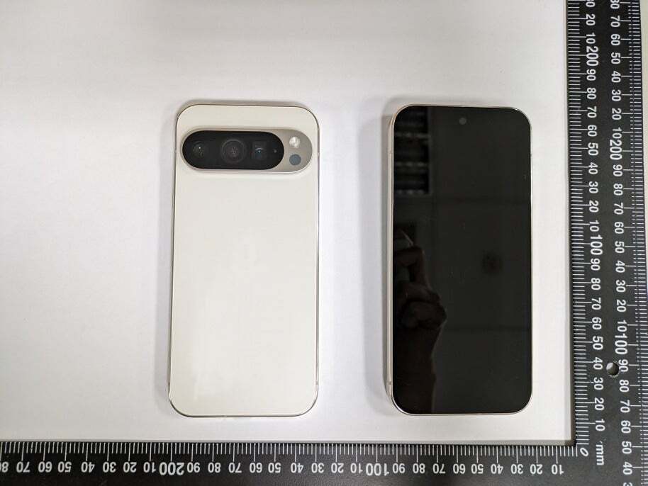 Leaked Pixel 9 Pro prototype. | Image Source - Android Authority - Pixel 9 series get new designs and I'm here for it