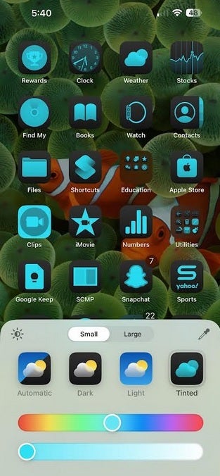Cómo personalizar los íconos de la pantalla de inicio con iOS 18 beta instalado