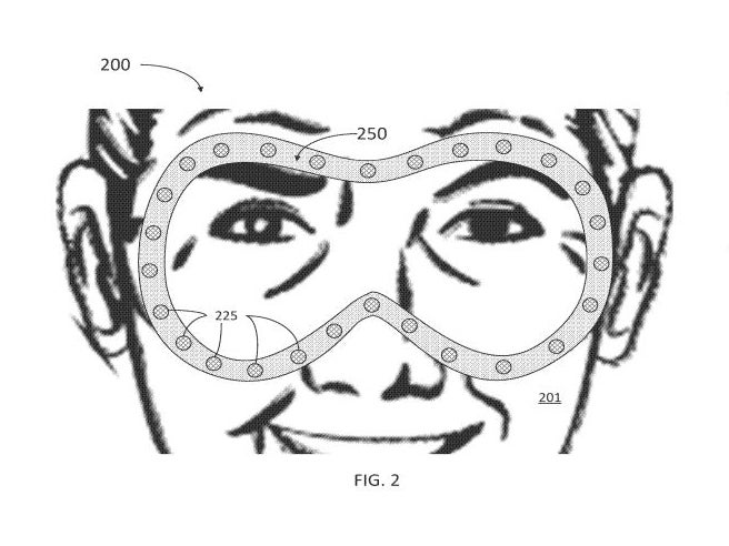 An illustration showing the proposed sensors and facial interface. | Image credit — Meta - Patent suggests controversial Vision Pro feature coming to Meta Quest