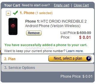 HTC Droid Incredible 2 drops down to the awesome price of a penny thanks to Amazon