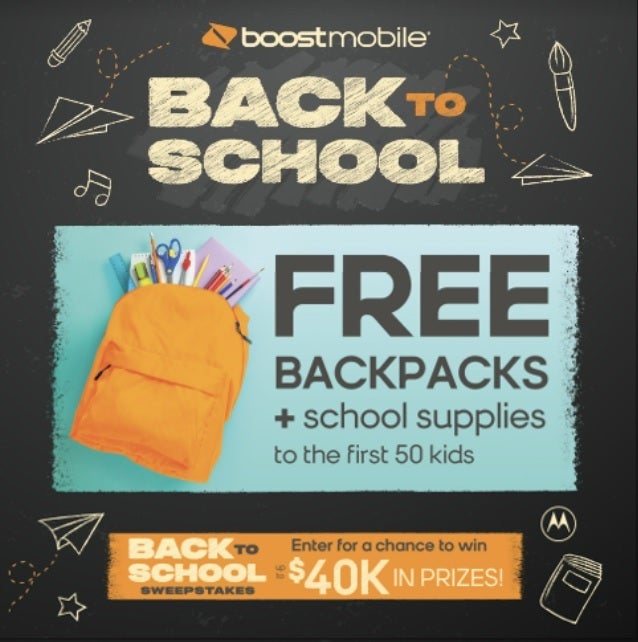 It's time to get the kiddies prepared for another year of school. | Image credit-Boost Mobile - T-Mobile and Boost Mobile have "Back to School" deals that are available now