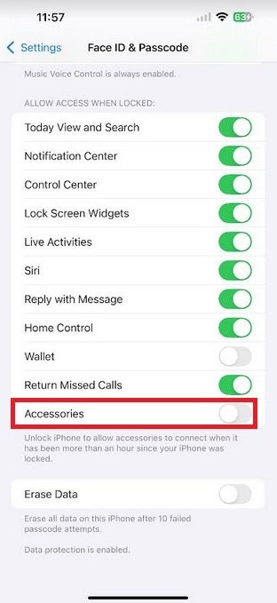 You can prevent your iPhone&#039;s USB-C or Lightning port from transferring data while you charge the phone. | Image credit-PhoneArena - Android, iOS users are warned again about &quot;Juice Jacking&quot;