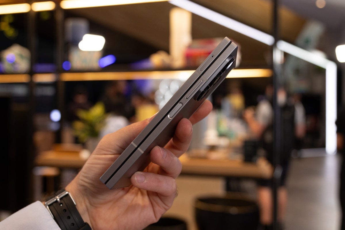 The Z Fold 6 is definitely not the world&#039;s thinnest foldable device. | Image Credit -- PhoneArena - Samsung&#039;s highly anticipated Galaxy Z Fold 6 Slim might be bigger and thicker than you expect