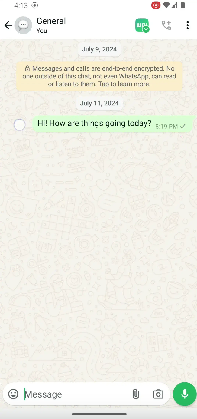 WhatsApp prepping double tap reactions for Android