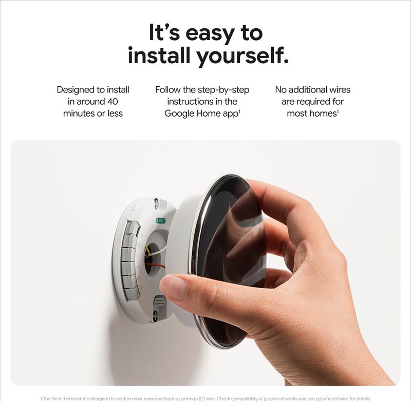 Google marketing materials have leaked for a new Nest Learning Thermostat with a borderless design