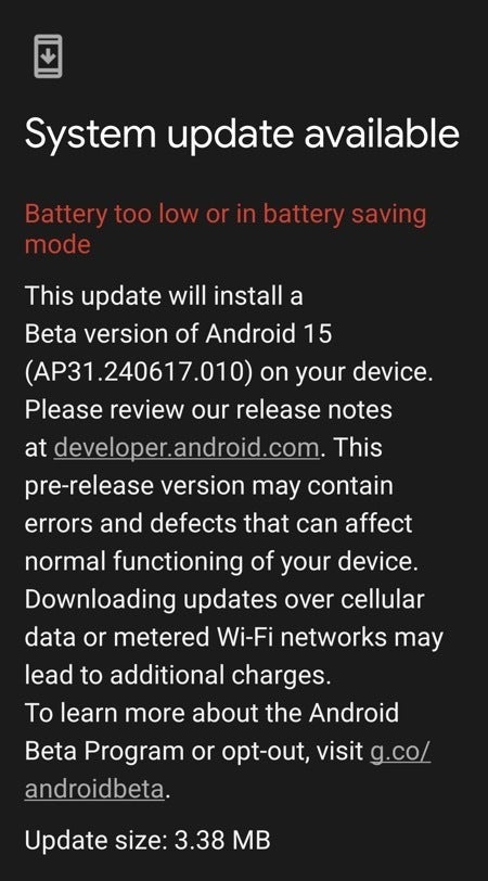 Google releases minor Android 15 Beta 4.1 update for Pixel Google releases minor Android 15 Beta 4.1 update for Pixel