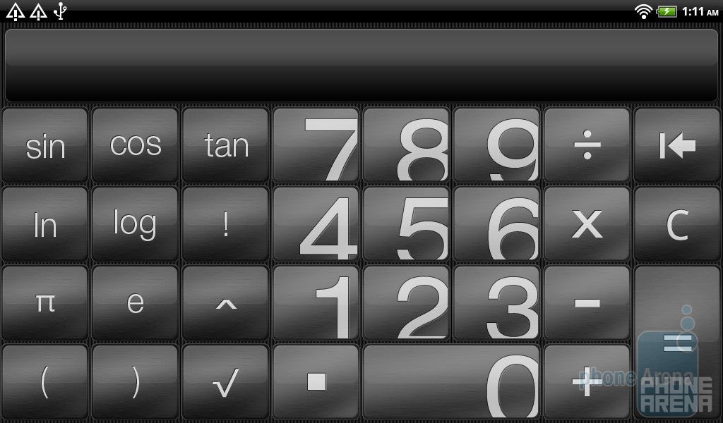 Calculator - HTC Sense UI for tablets Walkthrough