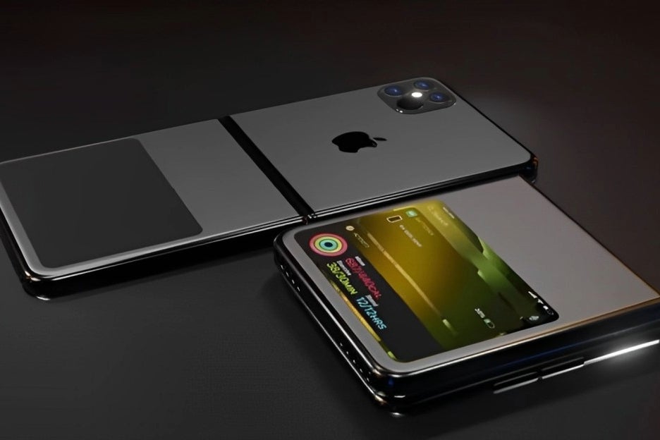 Concept design of a foldable iPhone. | Image credit – iOS Beta News - Could this new iOS 18 feature be a foreshadowing for a foldable iPhone?