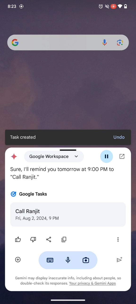 Google working on new Gemini extensions for Keep, Tasks, and Calendar