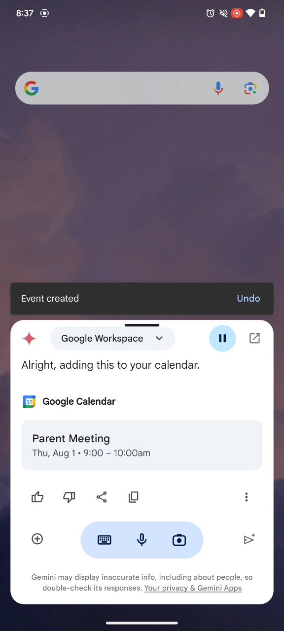 Google working on new Gemini extensions for Keep, Tasks, and Calendar