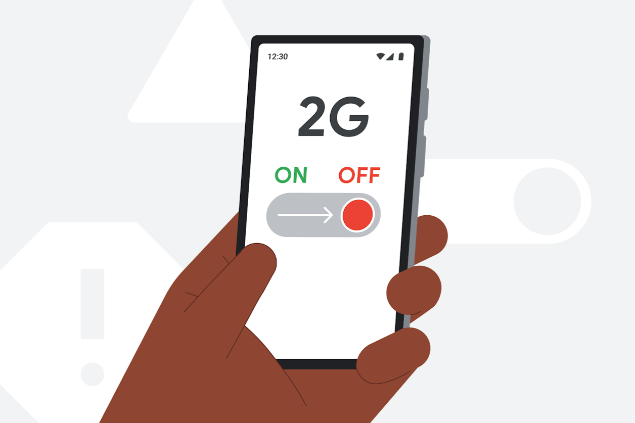 With Android 12, Google introduced a feature that lets users disable 2G. | Image credit – Google - Google explains how Android fights back against SMS phishing and data theft