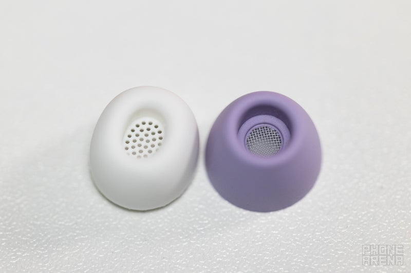 Galaxy Buds 2 Pro mesh on the right (Image credit - PhoneArena)