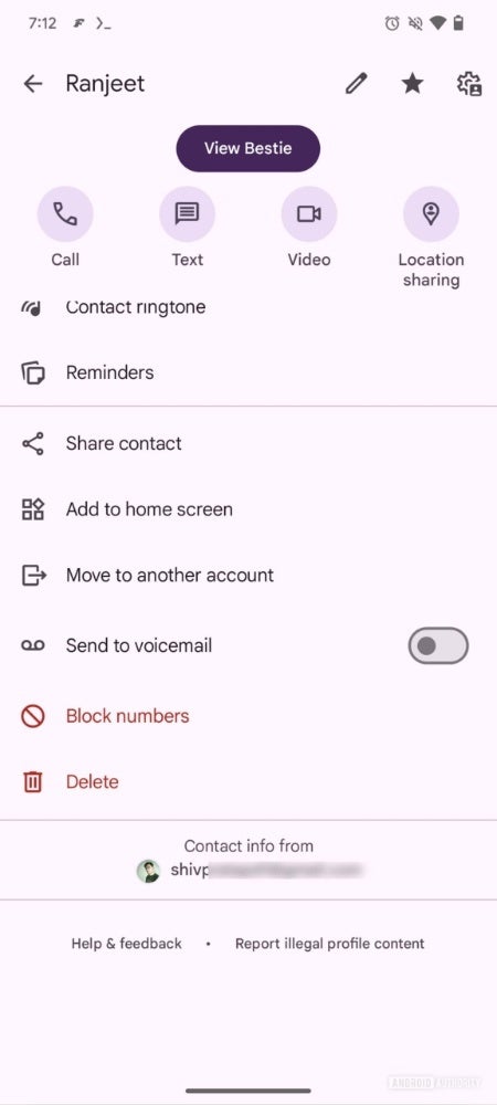 Google Contacts update simplifies contact syncing and shows synced account details