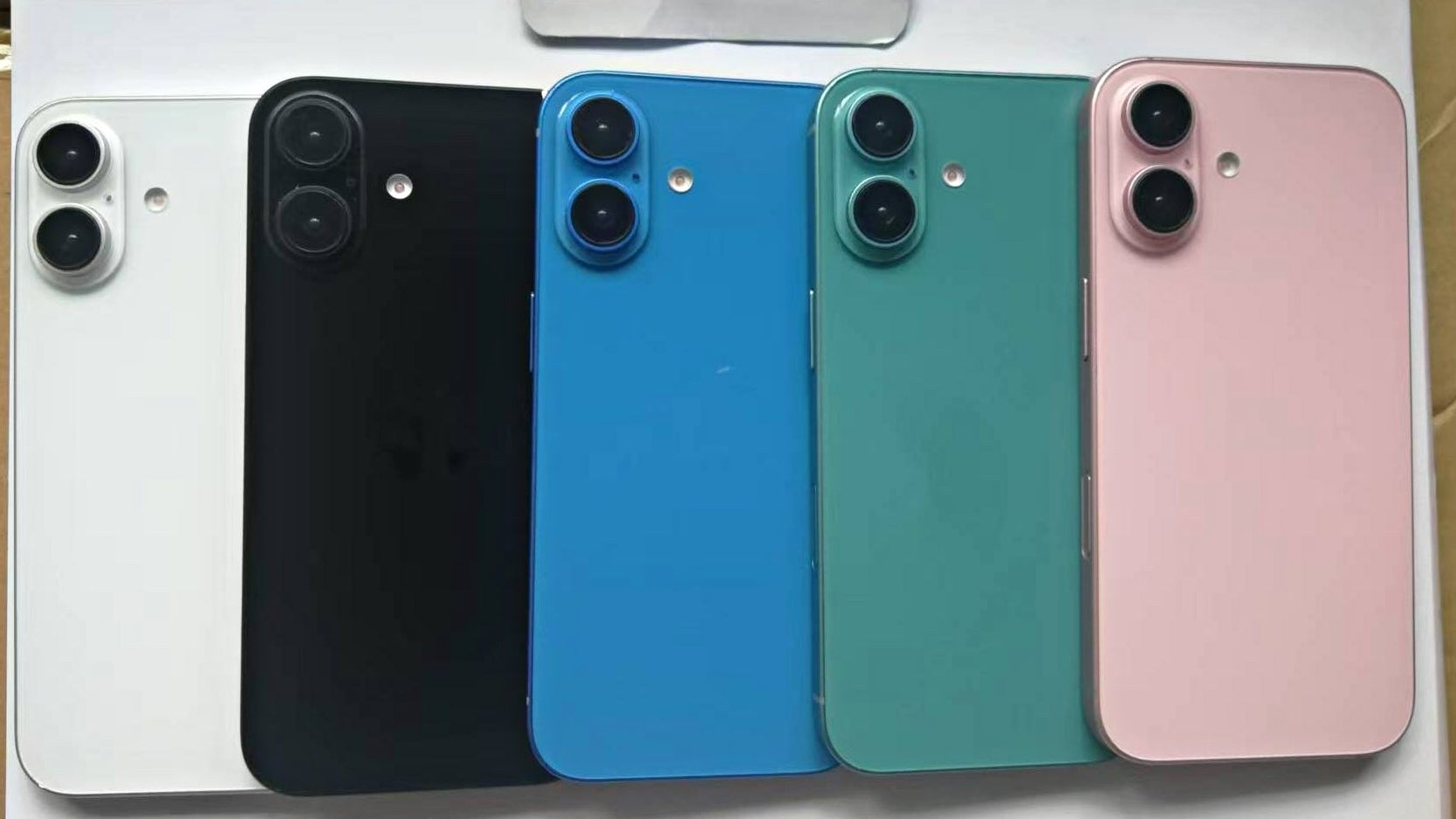 Leaked iPhone 16 dummies. - Alleged iPhone 16 comes in the worst shades of blue and green: Change my mind