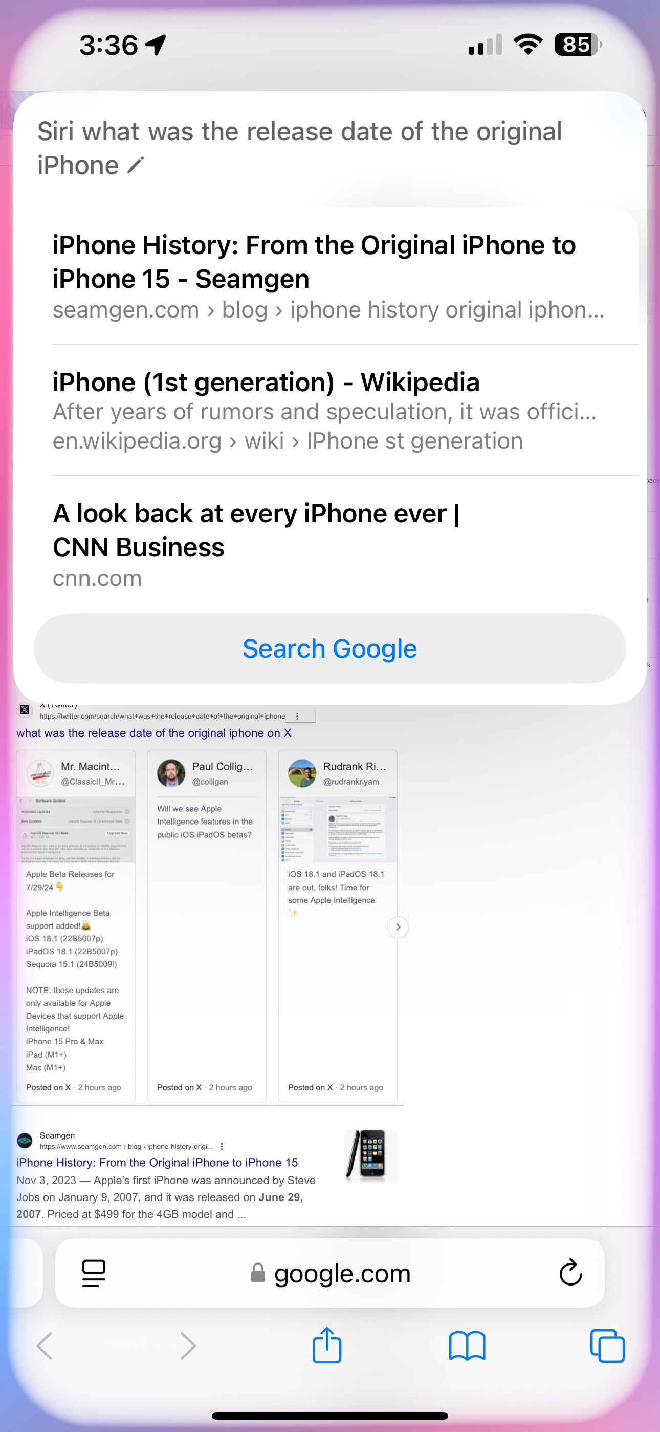 Siri's redesign is quite functional (Image Credit-PhoneArena) - iOS 18 Review: Off to a good start, but Apple Intelligence is absent