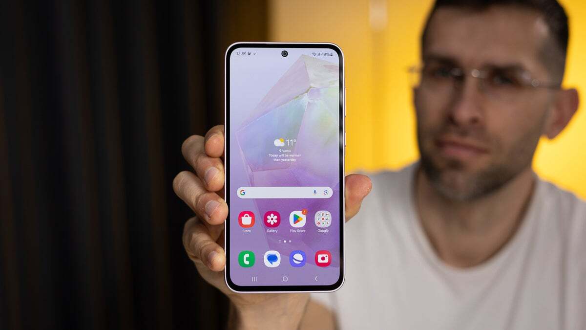 The Samsung Galaxy A35 could soon receive GoogleAI via the One UI 6.1.1 update. | Image check-PhoneArena - GalaxyAI could be just a few weeks away from coming to a pair of mid-range Galaxy A handsets