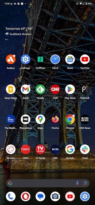 You can now get a taskbar on a phone running the Android 15 beta, but it comes at a price. | Image credit: PhoneArena - Android phones could get the same taskbar in Android 15 that tablets use