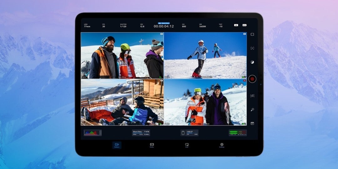 You can now enjoy a bigger canvas for creativity with the iPad's larger screen. | Image credit – Blackmagic Design - Blackmagic Camera app comes to the iPad and brings new features to the iPhone