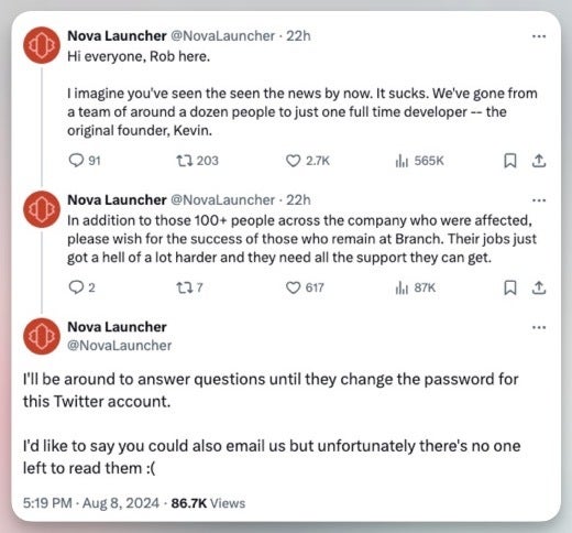 Nova Launcher&#039;s future uncertain after major layoffs