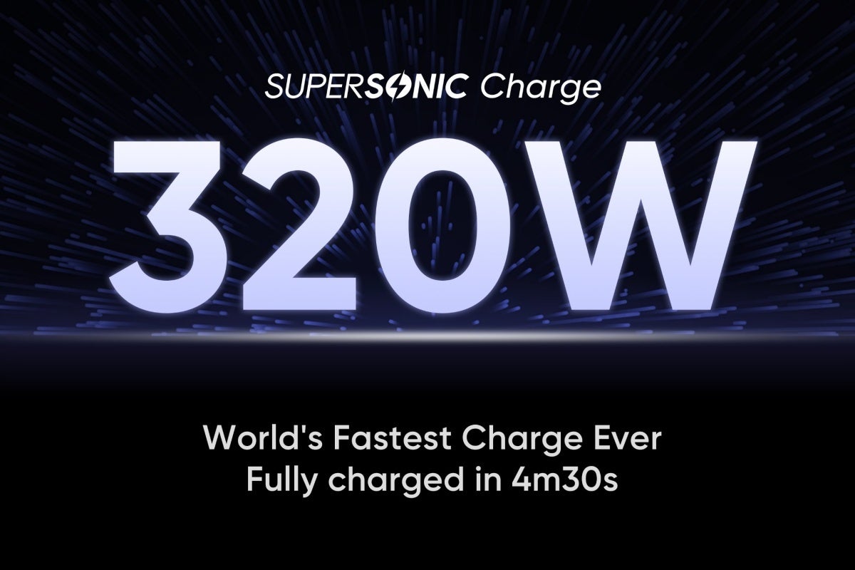 A phone capable of fully charging in less than 5 minutes will become a commercial reality soon. | Image Credit -- Realme - Realme&#039;s 320W charging tech is here to fill up your phone&#039;s tank in under 5 minutes... soon