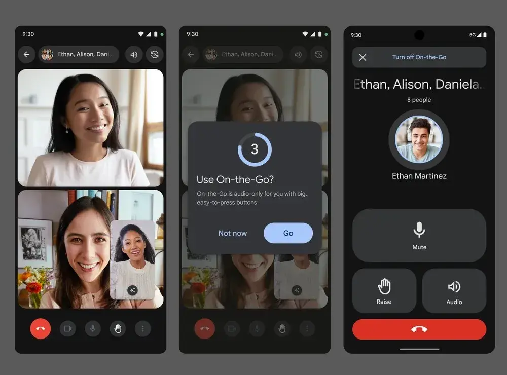 Image Credit - 9to5Google - Google Meet gets a more modern and fearture-rich video calling design