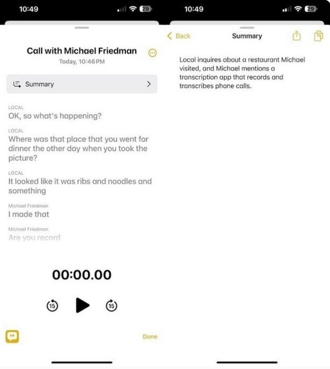 Make a phone call, record it, and get a transcription and a summary of the call. | Image credit-PhoneArena - Google impressed with Pixel&#039;s new AI capabilities; time to take another look at Apple Intelligence