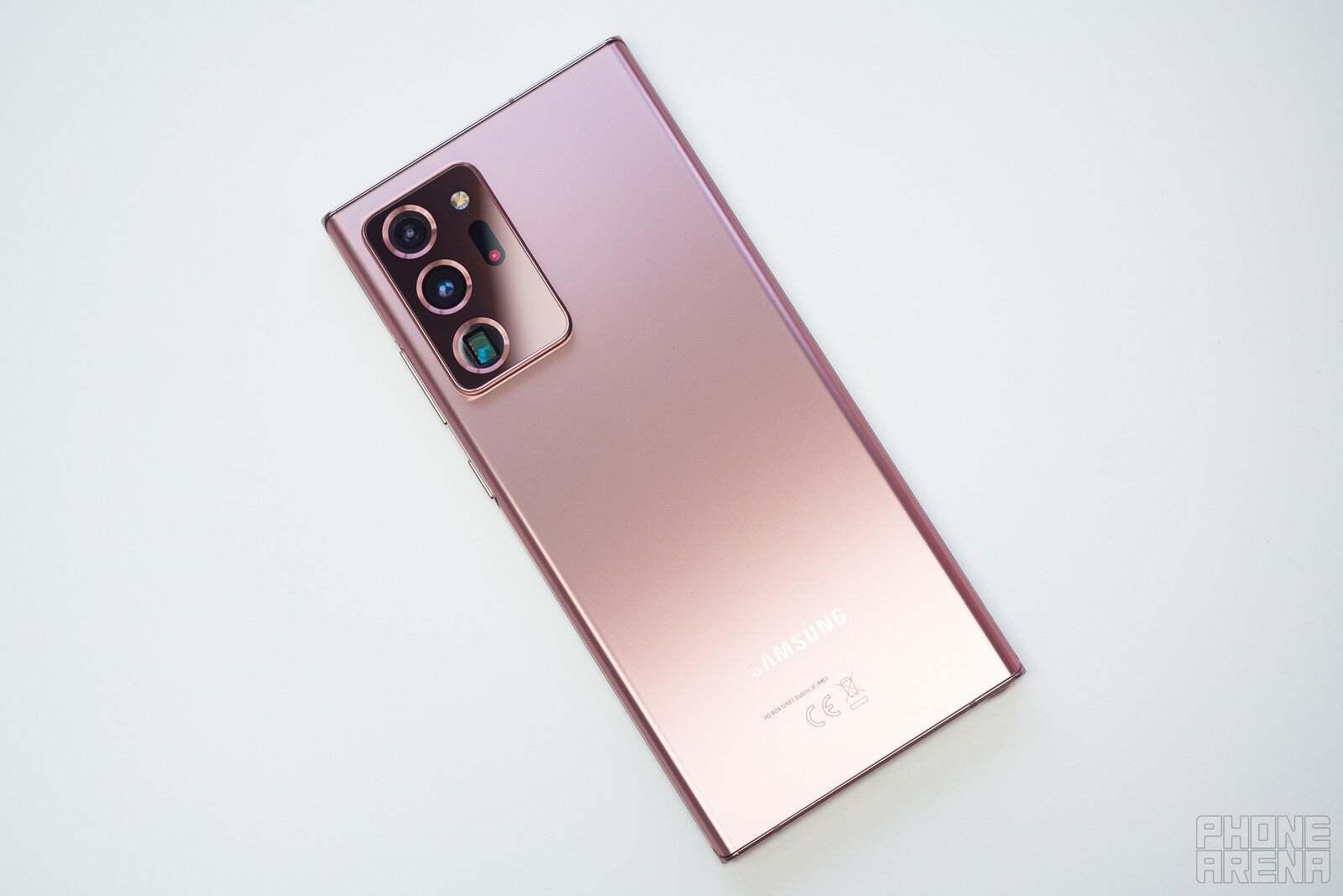 The iPhone 16 Pro's desert color is not a shimmering bronze of the Galaxy Note 20 Ultra | Image credit – PhoneArena – The new desert titanium color of the iPhone 16 Pro will not be at all comparable to a bronze Galaxy Note