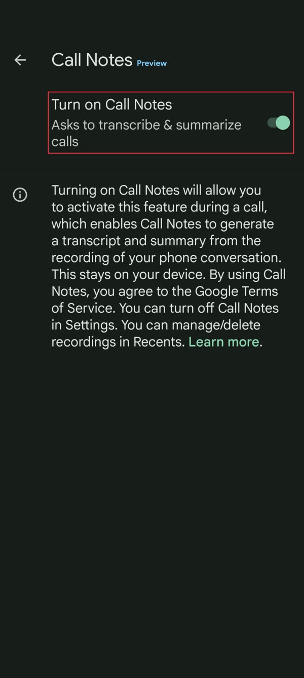 Google makes it possible to record phone calls on the Pixel 9 series using the Call Notes feature