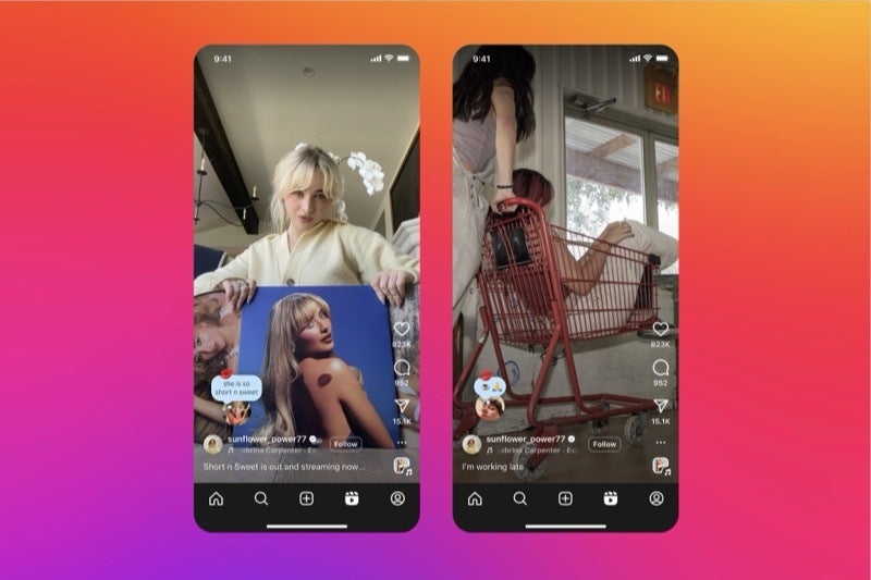 Instagram and Sabrina Carpenter debut new feature to add a song to your profile, 2000s style