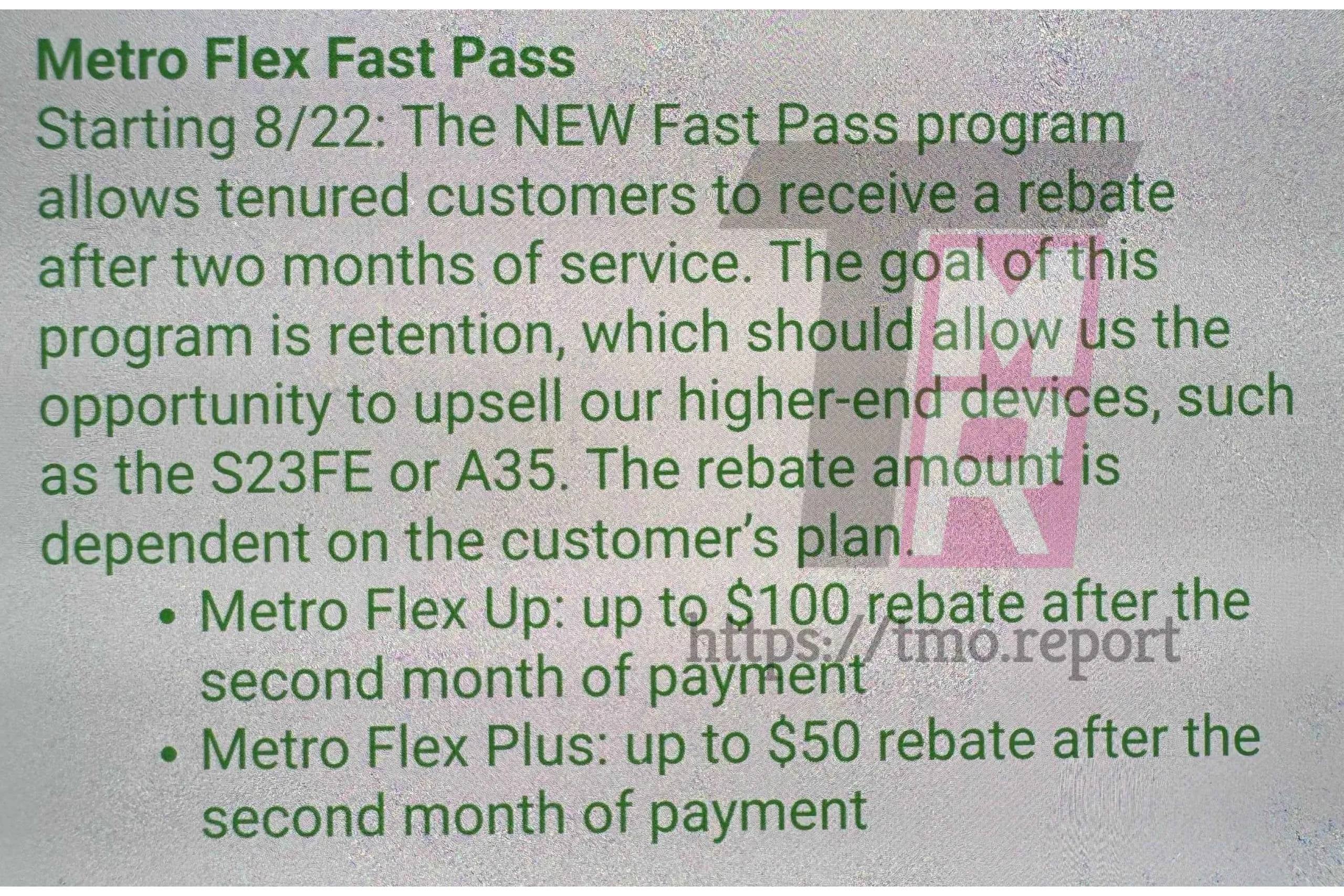 Metro by T-Mobile want you to stay around for the long haul | Image Credit - The Mobile Report - Metro by T-Mobile will give up to $100 as rebate if you stick around for two months