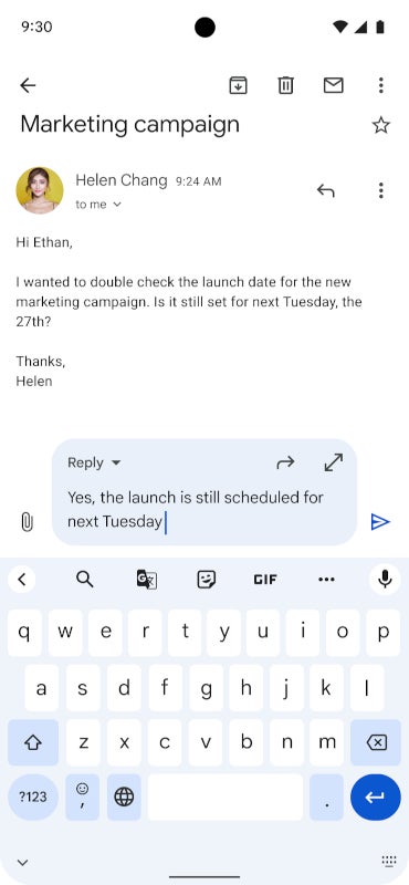 Google launches new quick reply experience for Gmail users on Android