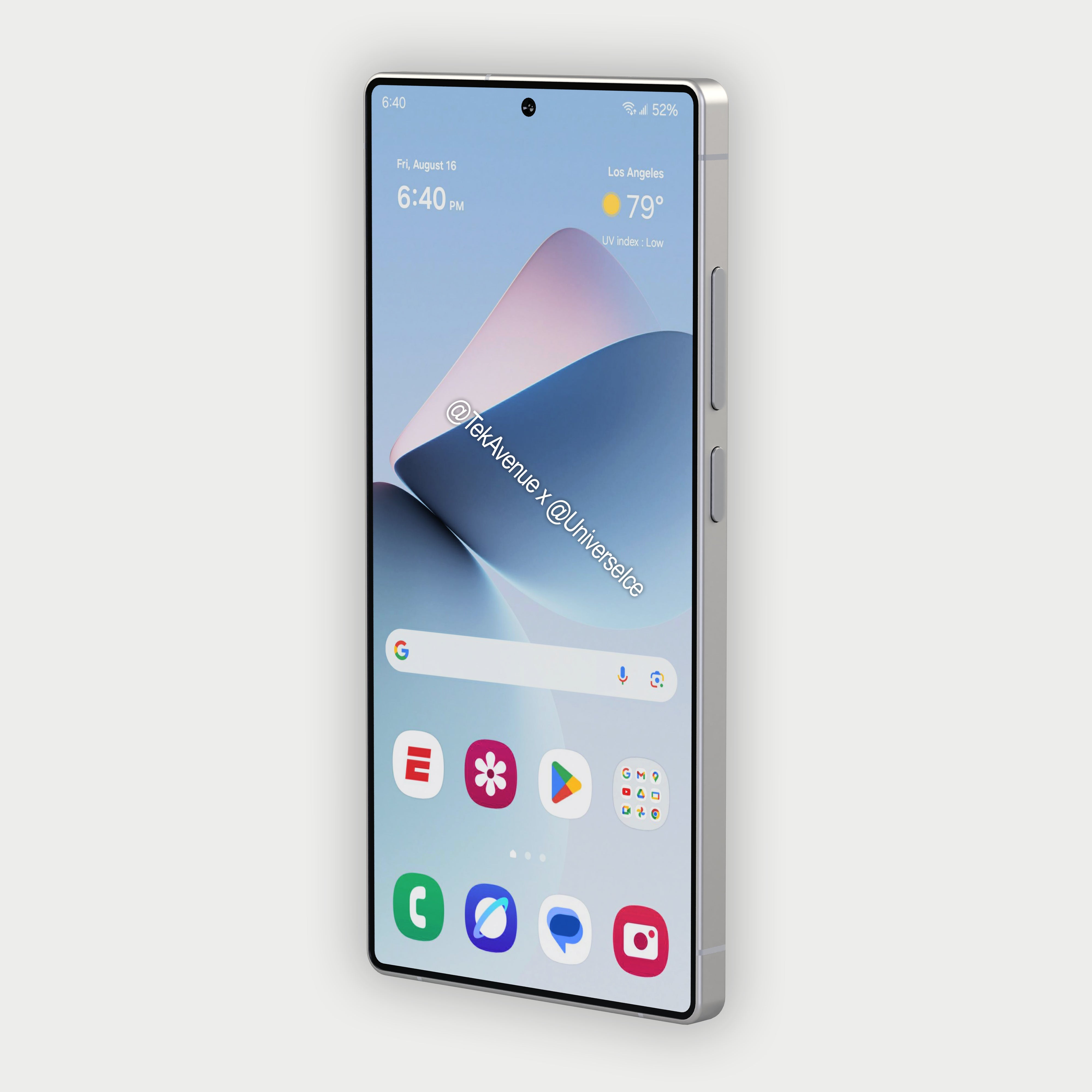 A new render showcases Galaxy S25 Ultra&#039;s updated design with curved corners and the side frame. | Image credit – Ice Universe and @TekAvenue - Samsung is having an identity crisis and the Galaxy S25 Ultra is yet another proof