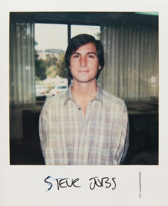 This signed Steve Jobs photo was used as a temp employee badge | Image credit – RR Auction - OG iPhone and iPad prototype fetch $25,000 at rare Apple and Steve Jobs-themed auction