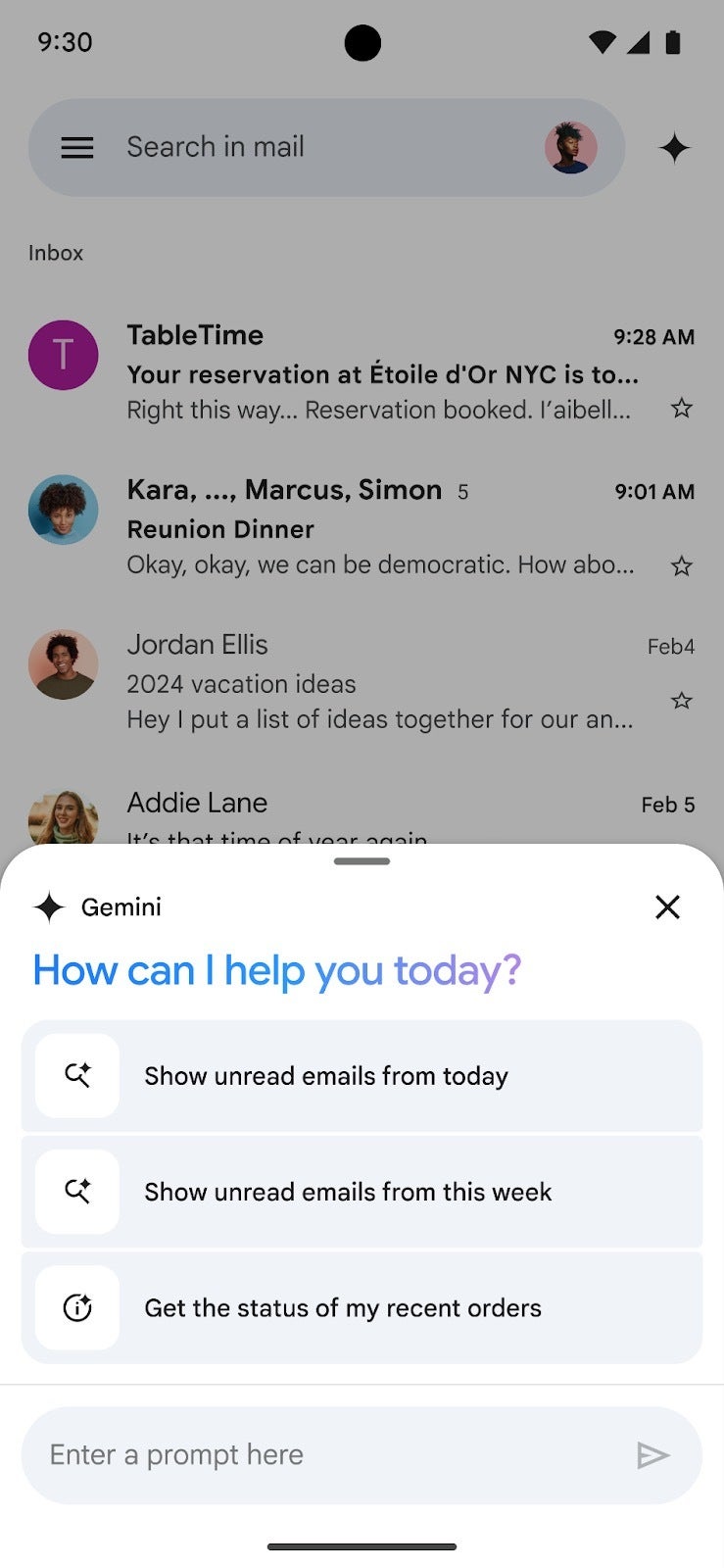 Gemini Q&A comes to Android Gmail so you can search your inbox like a pro, coming soon to iOS