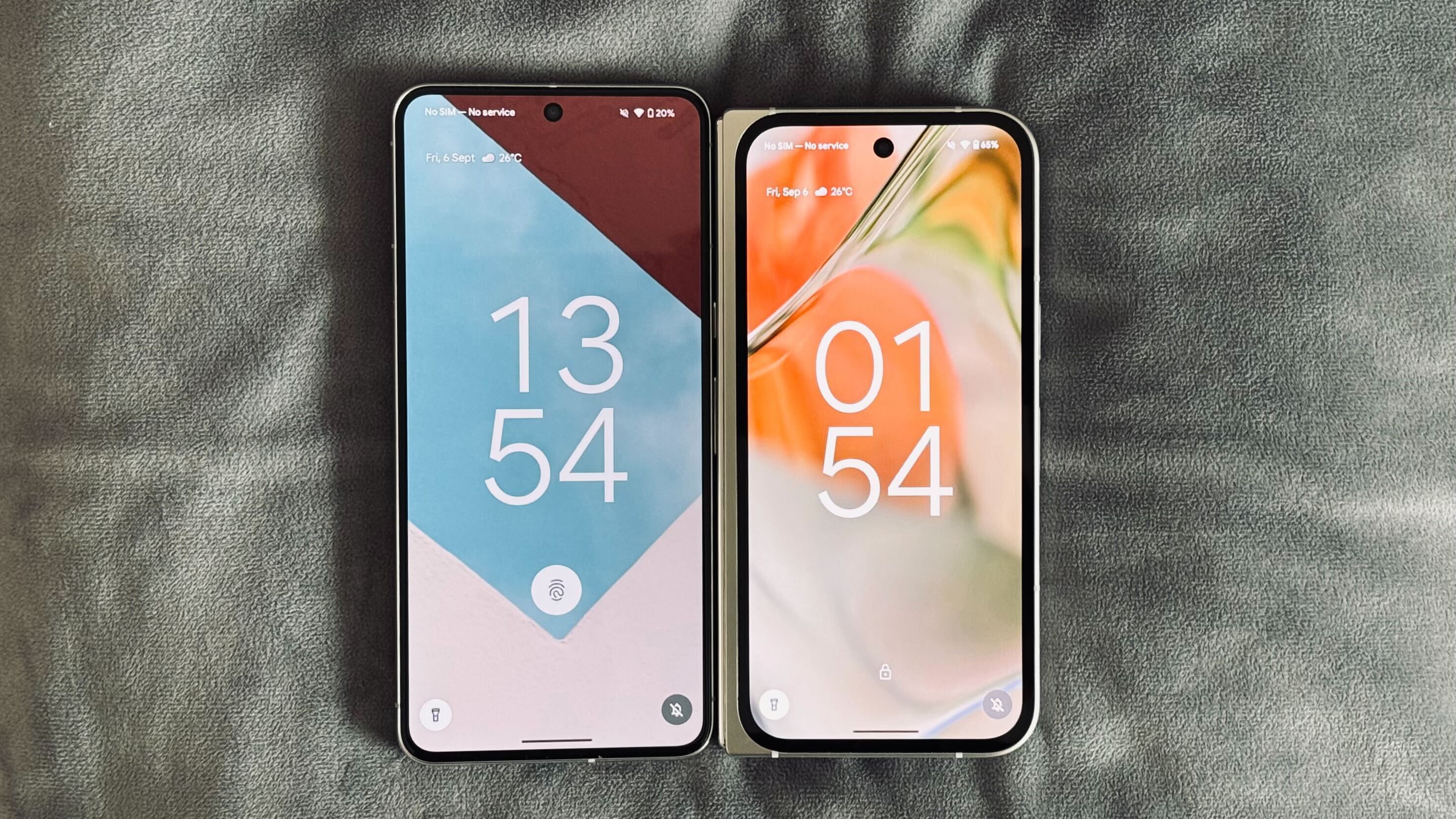 Pixel 8 Pro and Pixel 9 Pro Fold pictured together.