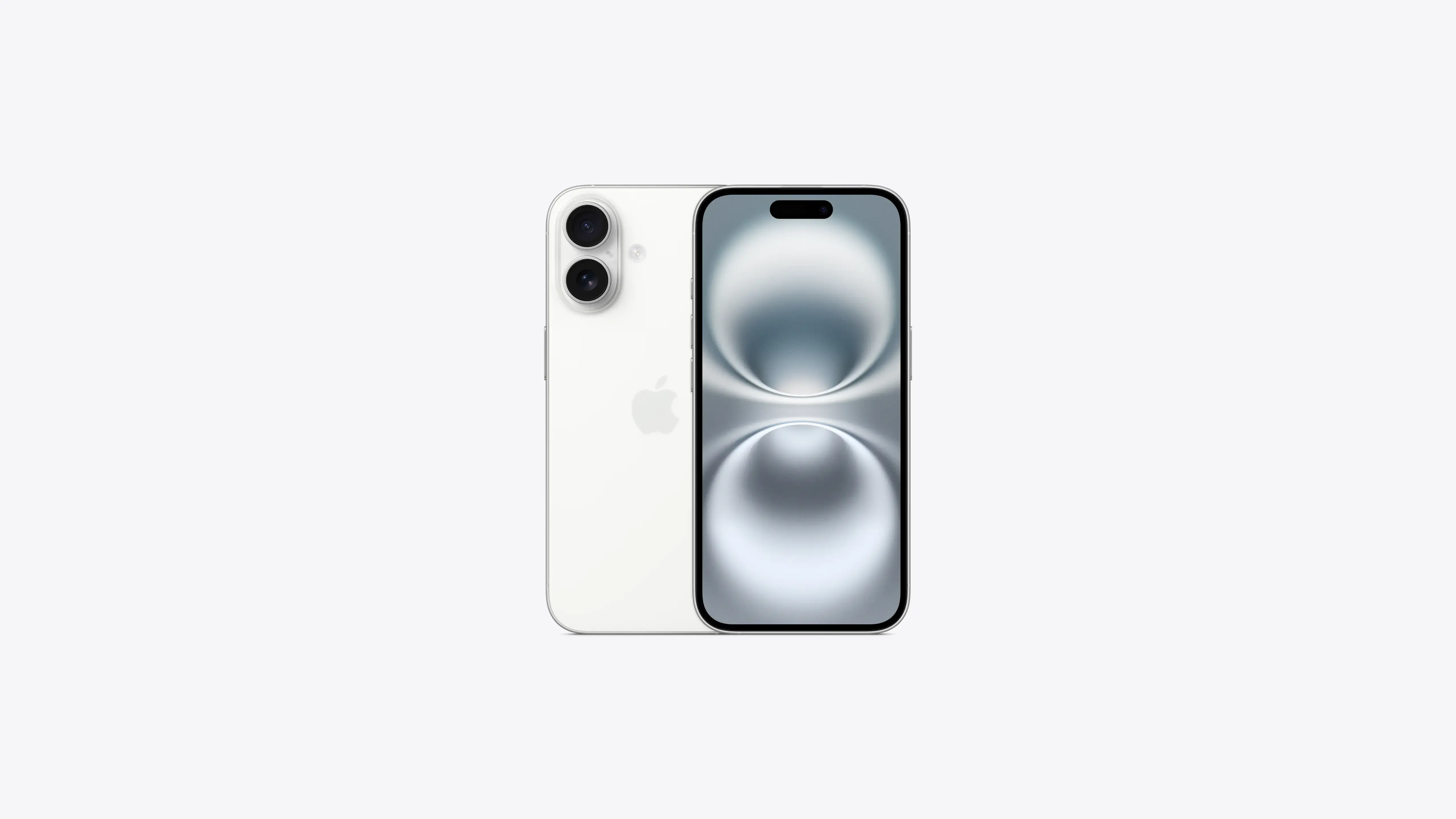 The iPhone 16 in White. | Image Credit - Apple - iPhone 16 colors: all the official shades