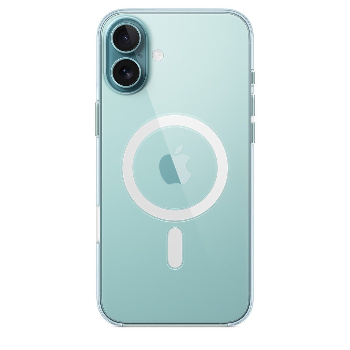 The new iPhone 16 Clear case also wraps the new Camera Control button. | Image credit – Apple - New official iPhone 16 cases: covered Camera Control in, FineWoven out