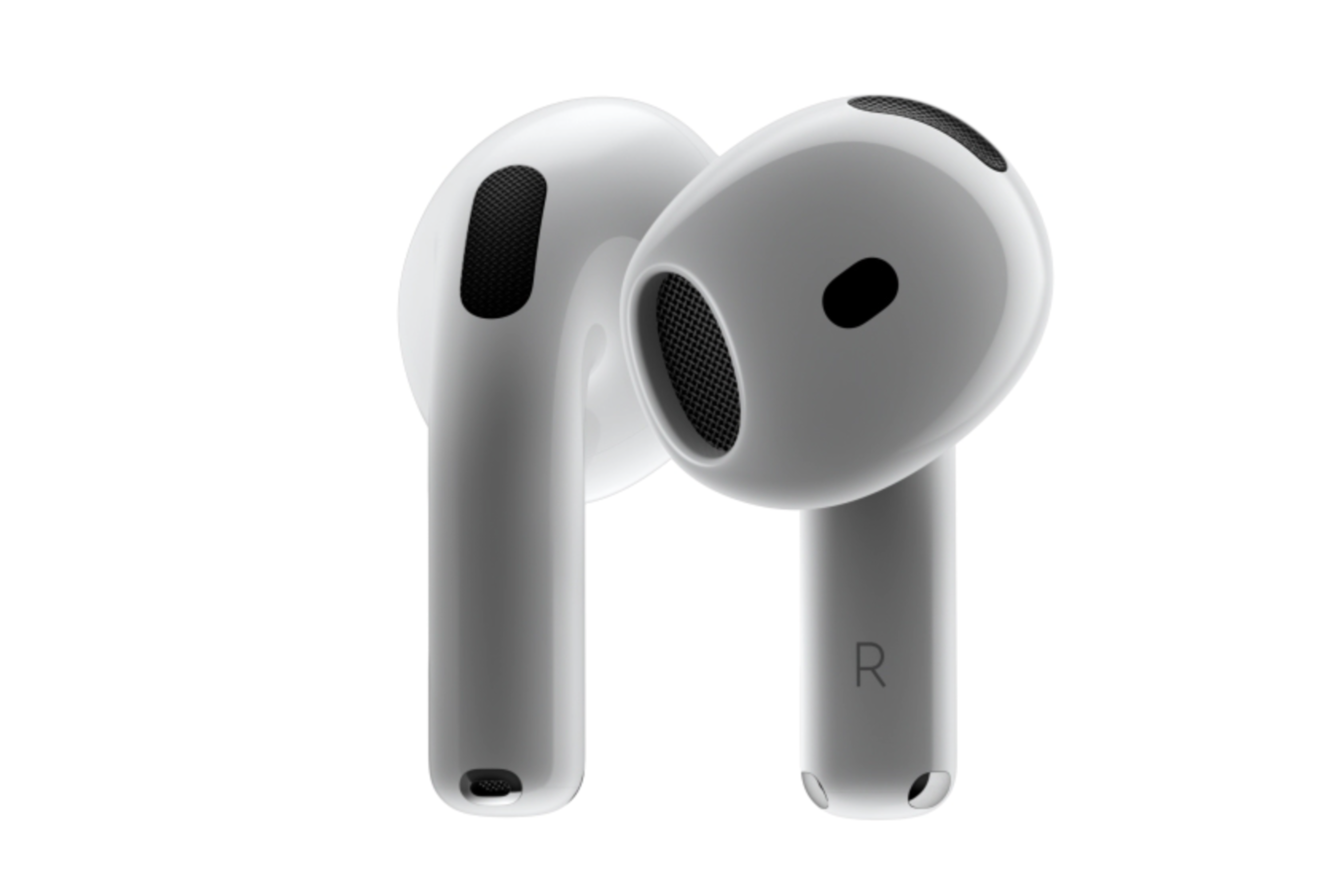 AirPods 4 on a white background. 