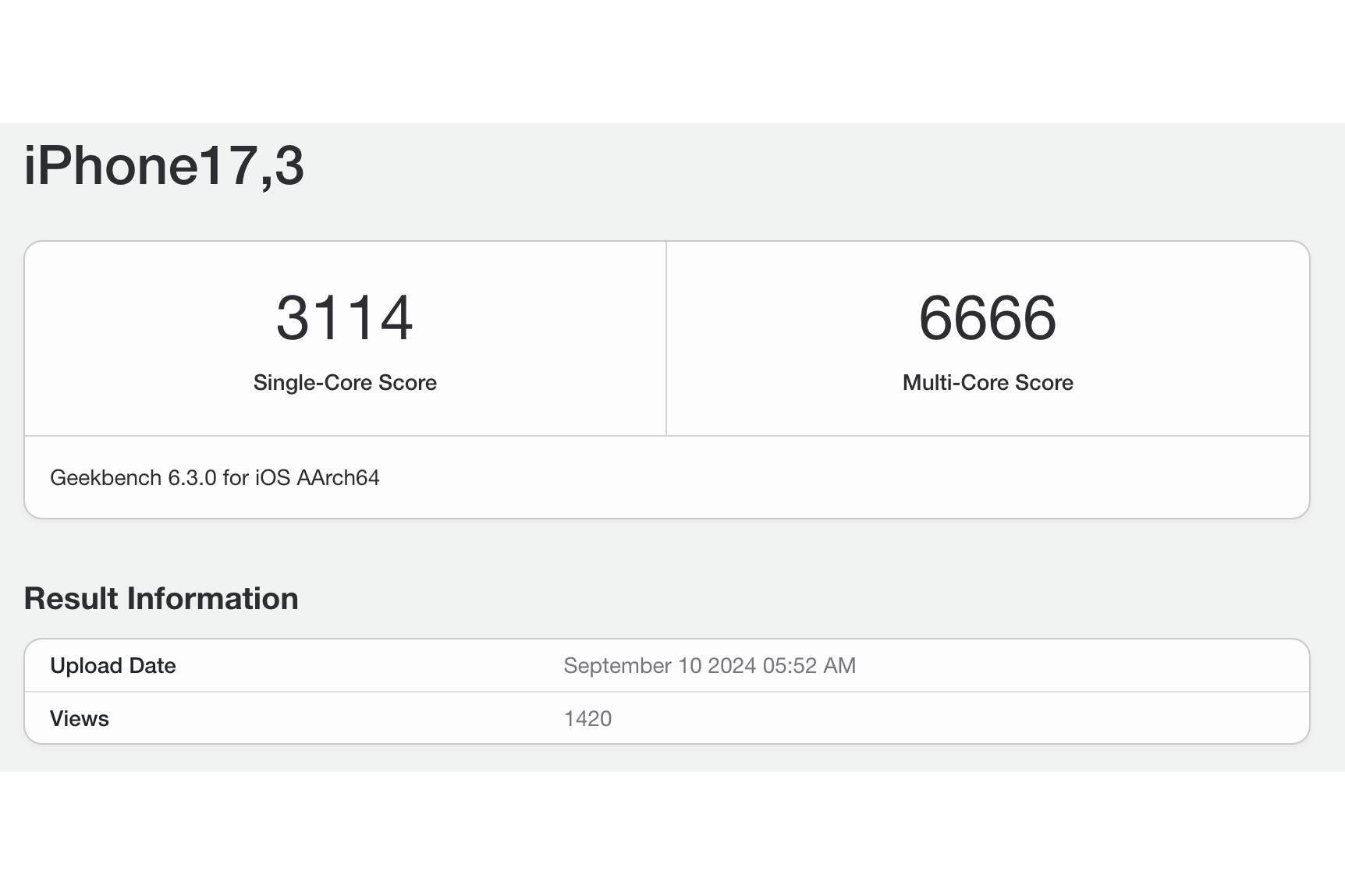 An iPhone 16 model was spotted on the benchmarking site Geekbench 6 - Alleged iPhone 16 Pro benchmark scores suggest supercharged A18 Pro chip is barely any faster