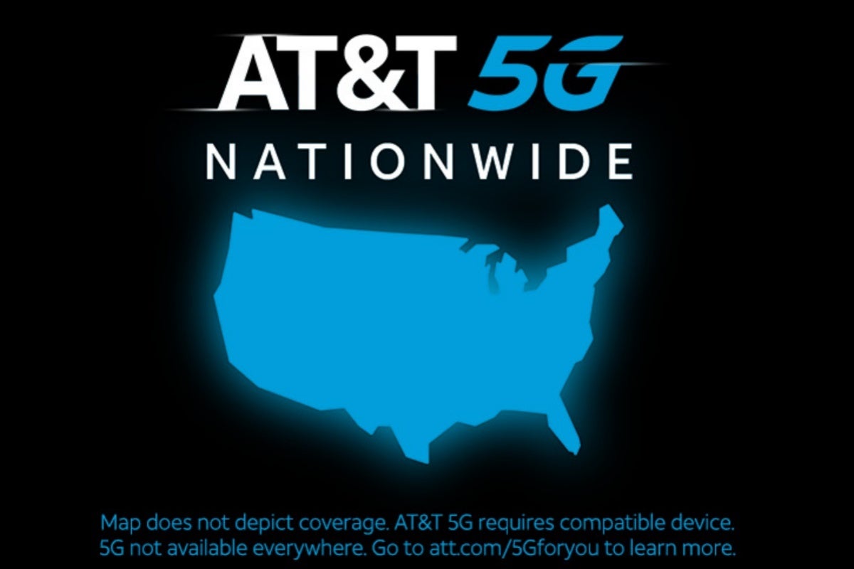 Promotional AT&amp;amp;T 5G nationwide map