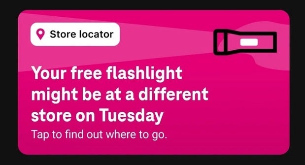 T-Mobile subscribers should check out the T-Life app to find the store that will have their free rewards. | Image credit-The Mobile Report - Change to T-Mobile Tuesdays makes it harder for some subscribers to get their &quot;free stuff&quot;