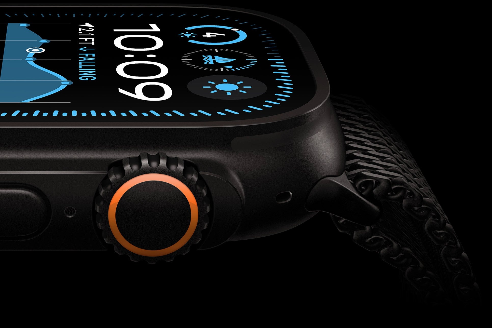 Apple Watch Ultra 2 in black. 