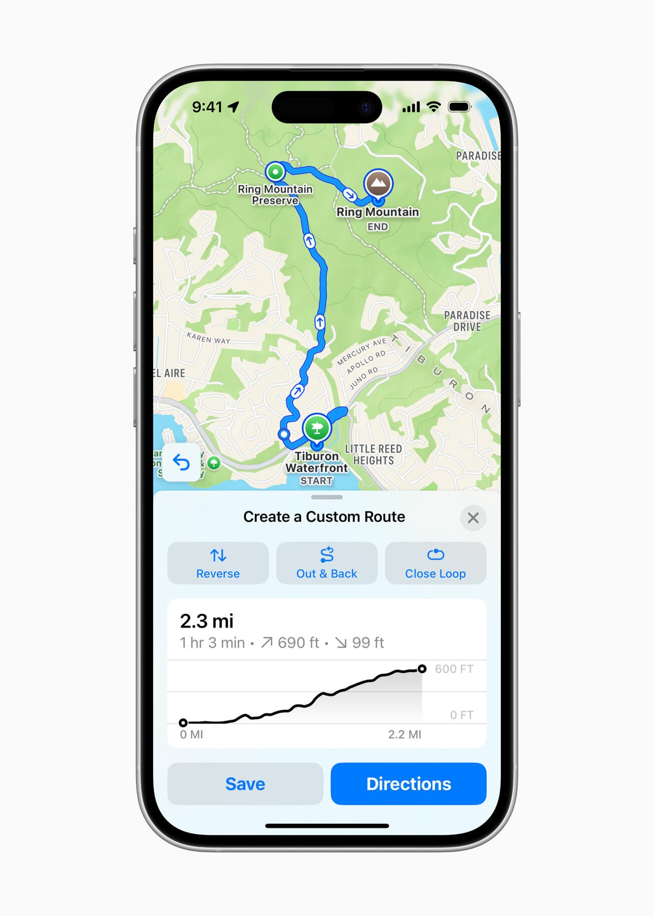 You can create and save custom hiking and walking routes. | Image credit – Apple - iOS 18 brings exciting new features to Apple Maps for adventure lovers