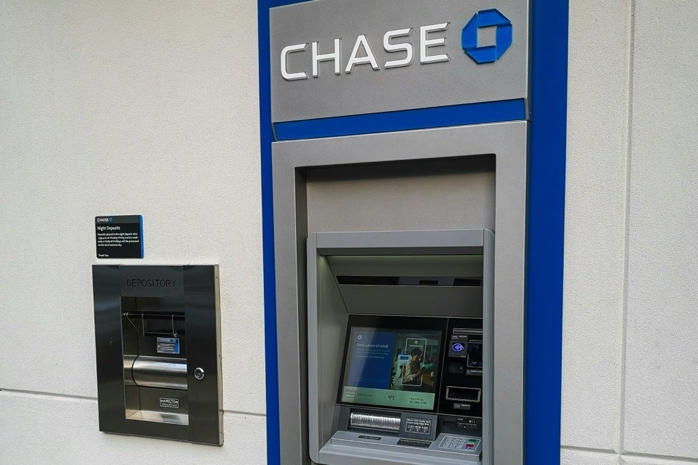 A photo of a Chase bank ATM