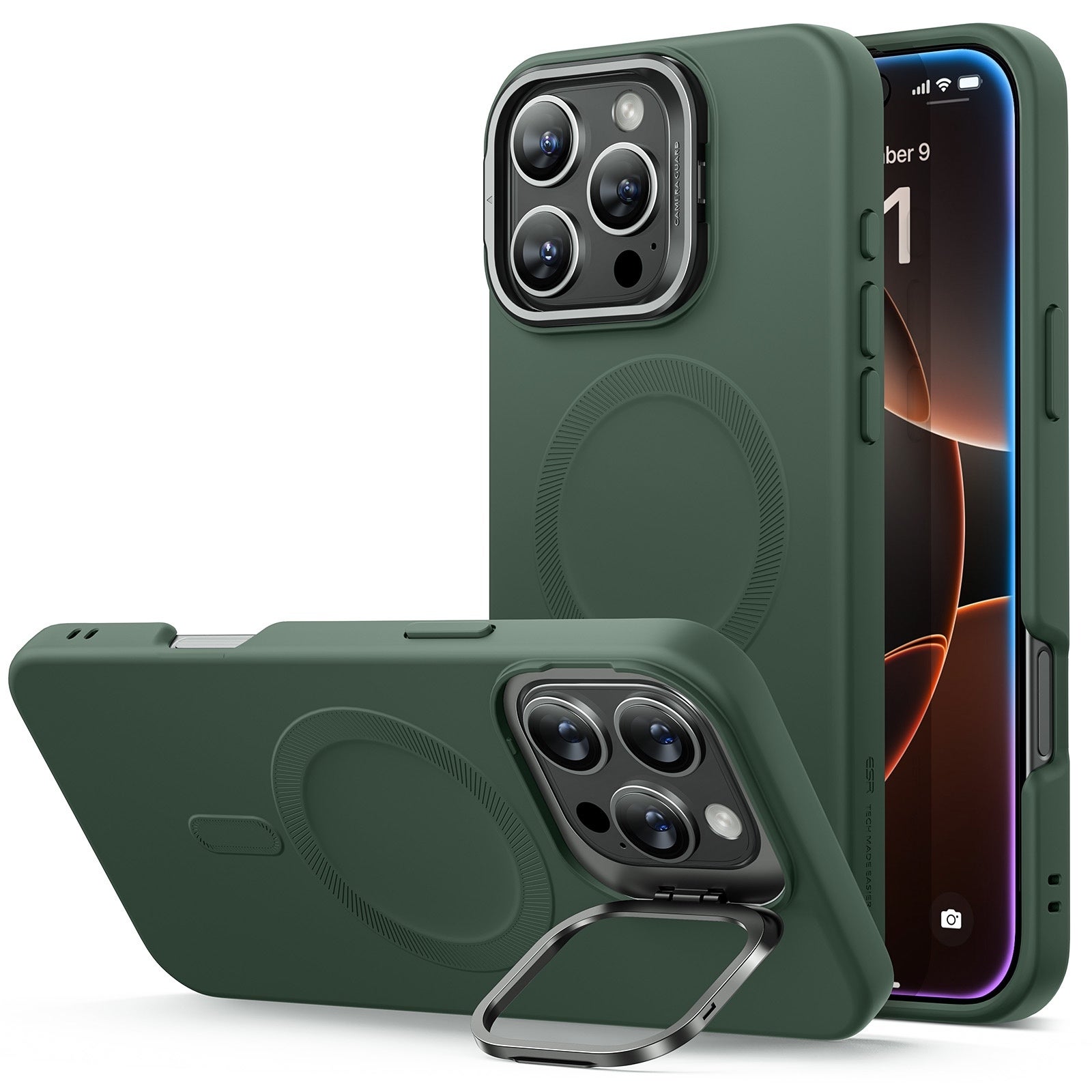 ESR Cloud Soft Case with Stash Stand - ESR introduces new cases and Qi2 MagSafe wireless chargers with CryoBoost technology for the iPhone 16 lineup!