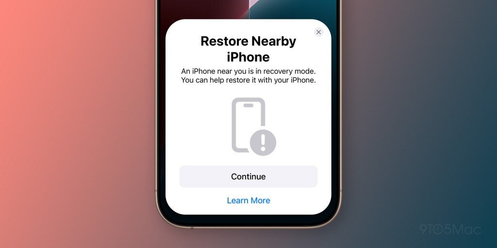 Image of iPhone 16 wireless recovery